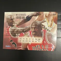 SkyBox 1994-95 Emotion Michael Jordan Insert #100 Chicago Bulls NBA Basketball - Image 2