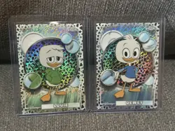 Lot 2 2026 Topps Disney Chrome Ducktales Louie Dewey /101 Dalmatian Duck Tales - Image 1