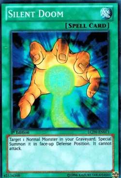 Silent Doom LCJW-EN071 X 3 SUPER HOLO Rare 1st Ed Yugioh - Image 1