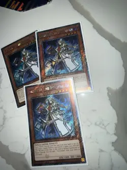 x3 Aleister the Invoker 1st Edition Platinum Secret Rare RA04-EN278 - Image 1