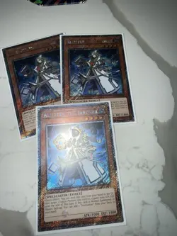 x3 Aleister the Invoker 1st Edition Platinum Secret Rare RA04-EN278 - Image 2