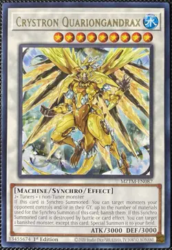 Crystron Quariongandrax MZTM-EN087 Maze of the Master 1st Edition - Yugioh Card - Image 1