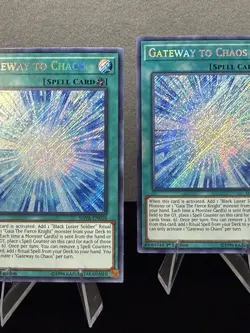 Yugioh 3x Full Play Set: Gateway to Chaos SHVA-EN058 Secret Rare 1st Ed NM - Image 2