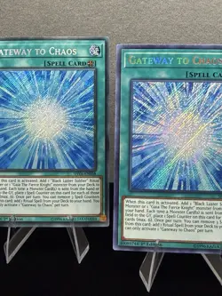 Yugioh 3x Full Play Set: Gateway to Chaos SHVA-EN058 Secret Rare 1st Ed NM - Image 3
