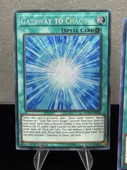 Yugioh 3x Full Play Set: Gateway to Chaos SHVA-EN058 Secret Rare 1st Ed NM - Image 4