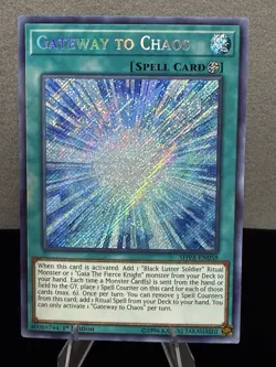 Yugioh 3x Full Play Set: Gateway to Chaos SHVA-EN058 Secret Rare 1st Ed NM - Image 5