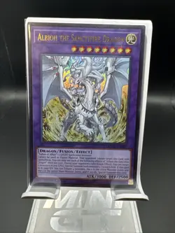 x1 Albion the Sanctifire Dragon - MZMU-EN101 - Ultra Rare - 1st Edition Yu-Gi-Oh - Image 1