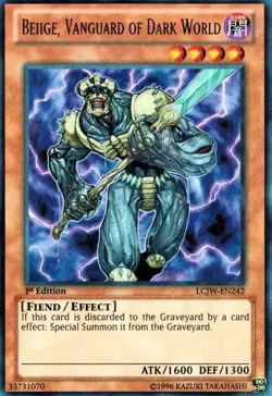 Beiige, Vanguard of Dark World ULTRA HOLO 1st LCJW X 3 Mint Joey's World yugioh - Image 1