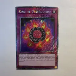 Konami Yu-Gi-Oh! TCG Ring of Destruction RA04-EN119 Plat Secret 1st Ed - Image 1