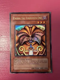 Konami Yu-Gi-Oh! TCG Exodia the Forbidden One Lob-124 1st Edition MP Holo - Image 1