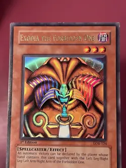 Konami Yu-Gi-Oh! TCG Exodia the Forbidden One Lob-124 1st Edition MP Holo - Image 3