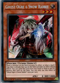 Ghost Ogre & Snow Rabbit MP22-EN255 Prismatic Secret Rare 1st Ed (NM) - Image 1