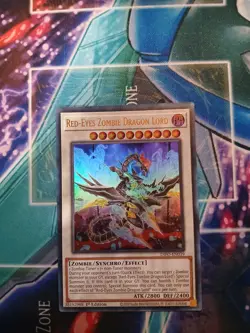 Yugioh Red-Eyes Zombie Dragon Lord DIFO-EN039 1ST ED NM ULTRA - Image 1