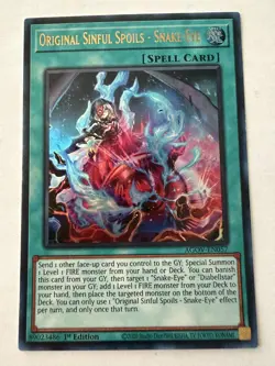 Yu-Gi-Oh! - Original Sinful Spoils - Snake-Eye - Ultra - 1st - AGOV-EN057 - NM - Image 1