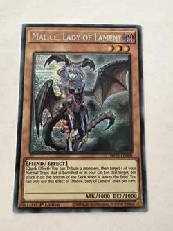 Yugioh - Malice, Lady of Lament - Prismatic Secret - 1st - MP21-EN060 - NM - Image 1