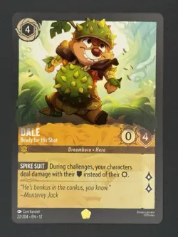 Dale Ready For His Shot Legendary 22/204 Non Holo Disney Lorcana Wilds Unknown - Image 2