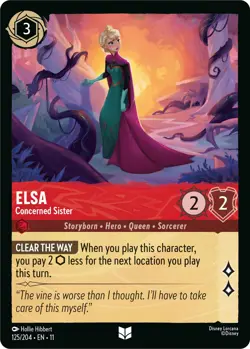 Disney Lorcana Winterspell #125/204 Elsa Uncommon - Image 1