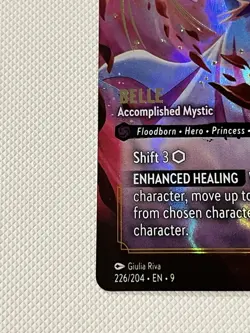 Disney Lorcana Belle - Accomplished Mystic (Enchanted) 226/204 Floodborn Foil - Image 5