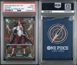 2025 ONE PIECE OP11-A FIST OF DIVINE SPEED SPECIAL ALTERNATE ART SHANKS PSA 10 - Image 1