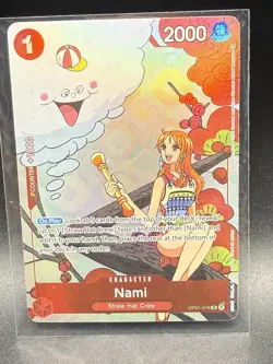 One Piece Nami Gift Collection 2023 OP01-016 Foil Promotion Cards, NM English - Image 2