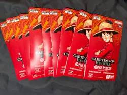 One Piece TCG OP-13 Carrying On His Will Sleeved Booster Pack Lot of 14 English - Image 1