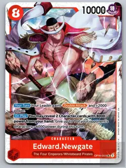 Edward.Newgate OP16-003 Super Rare The Time of Battle One Piece Foil Near Mint - Image 1