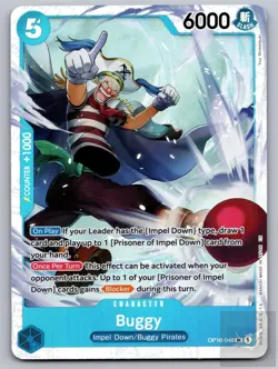 Buggy (048) OP16-048 Super Rare The Time of Battle One Piece Foil Near Mint - Image 1