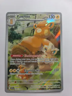 Pawmot 209/198 IR Illustration Rare Holo Pokemon 2023 Scarlet & Violet NM - Image 1