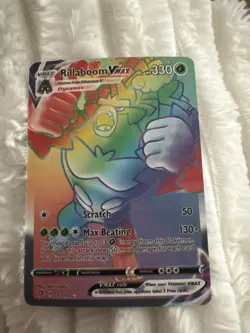 Rillaboom VMAX 193/192 Rebel Clash Rainbow Rare NM/M English Pokemon TCG Card - Image 1