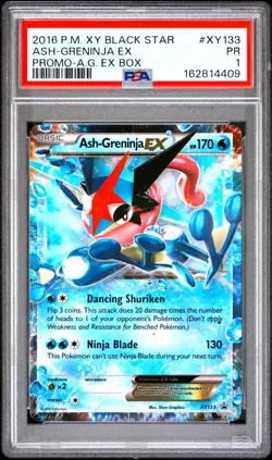 PSA 1 PR 2016 Pokemon XY Black Star Promo Ash-Greninja EX Full Art XY133 - Image 1