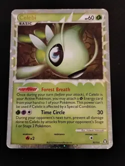 Celebi Prime 92/102 Triumphant Holo Rare English 2010 HP 60 - Image 1