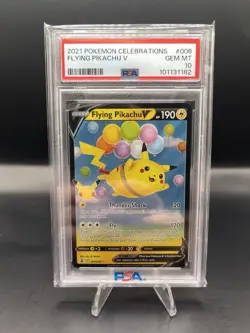 2021 Pokemon Celebrations Flying Pikachu V #006 PSA 10 - Image 1