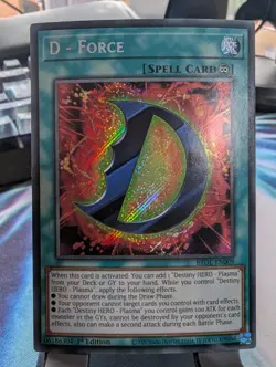 YuGiOh! D - Force BROL-EN009 Secret Rare 1st Ed - Image 1