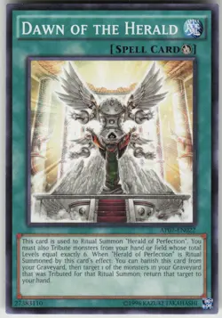 DAWN OF THE HERALD AP07-EN022 COMMON / SHORT PRINT YU-GI-OH LIGHTLY PLAYED - Image 1
