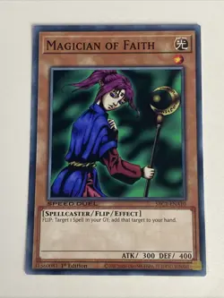 Yugioh - Magician of Faith x 3 - 1st Edition NM - Plus Free Holographic Card - A - Image 3