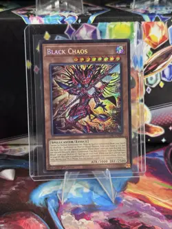 Konami Yu-Gi-Oh! Black Chaos CORI-EN001 Chaos Origins Secret Rare 1st Ed - Image 1