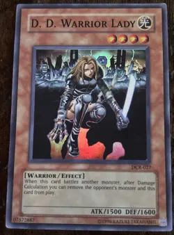 D.D. Warrior Lady DCR-027 Dark Crisis Unlimited YuGiOh- MP. Look at pictures - Image 1