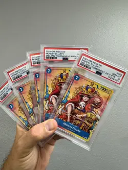 Monkey D Luffy 2nd Anniversary Stamped Promo P-043 PSA 10 One Piece TCG - Image 1