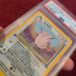 1999 Pokemon Jungle Clefable Holo 1st Edition #1 PSA 6 EX-MT WOTC Vintage TCG - Image 3