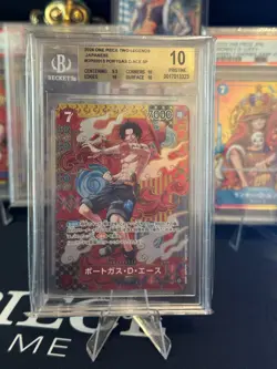 One Piece TCG - Portgas D. Ace OP02-013 SP Japanese PRISTINE BGS 10 - Image 1
