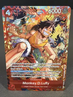 One Piece TCG Monkey D Luffy OP16-015 Alternate ALT ART The Time Of Battle SR - Image 1