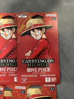 10x-One Piece TCG: Carrying On His Will Sleeved Booster OP-13 English - Image 2