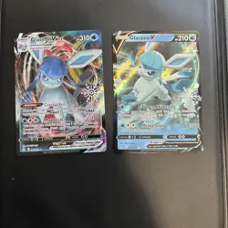 Glaceon VMAX 041/203 Glaceon V 040/203 Snowflake Calendar Promo - NM/M Pokemon - Image 1