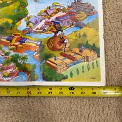 Vintage Walt Disney World Resort Souvenir Map Poster Large 39x26 1990's Epcot - Image 5