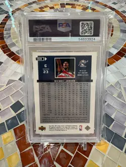 2003 Michael Jordan Upper Deck MVP Silver SP PSA 8 NM-MT #190 Washington Wizards - Image 2