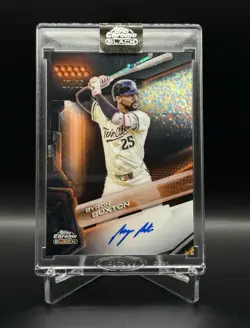 2026 Topps Chrome Black Byron Buxton Auto #CBA-BBU 07/25 Mini-Diamond - Image 1