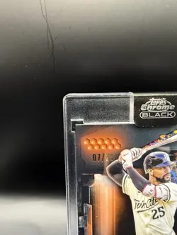 2026 Topps Chrome Black Byron Buxton Auto #CBA-BBU 07/25 Mini-Diamond - Image 4