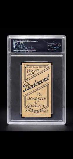 1909–11 T206 Jack Dunn Baltimore PSA 5 (MC) Piedmont Back Vintage Baseball Card - Image 2
