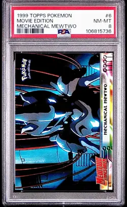 PSA 8 - Mechanical Mewtwo #6 1999 TOPPS Movie Edition - Pokemon - Image 1