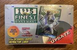 1995 Topps Finest Update Baseball Factory Sealed Box 24 Packs - Image 1
